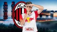 Pemain muda AC Milan menunjukkan sikap fokus di stadion.