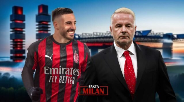 Igli Tare dan Mario Gila di stadion Milan saat musim panas.