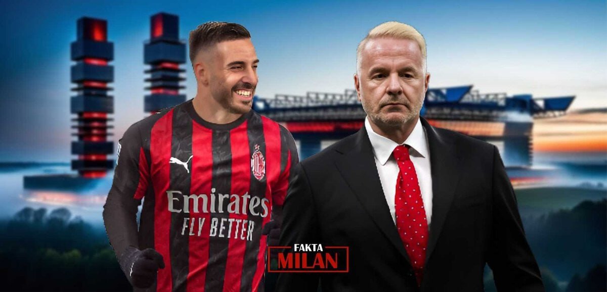 Igli Tare dan Mario Gila di stadion Milan saat musim panas.